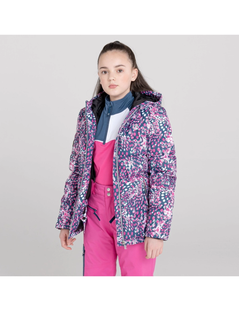 imagem de Dare 2B Meninas Verdict Leopard Imprimir Isolado Ski Jacket6