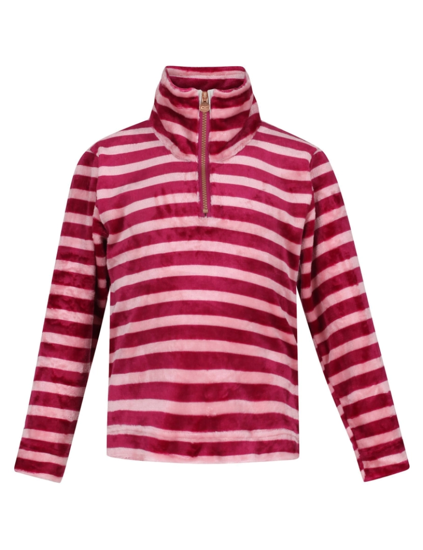 imagem de Regatta Crianças/Kids Kamailie Stripe metade Zip Fleece1