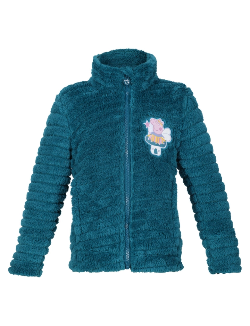 imagem de Regatta Crianças/Kids Peppa Pig Fluffy Full Zip Fleece Jacket1