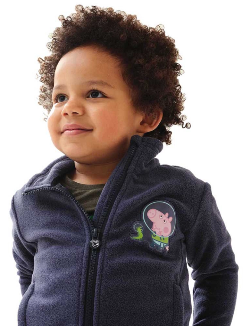 imagem de Regatta Crianças/Kids Peppa Pig Fluffy Full Zip Fleece Jacket2