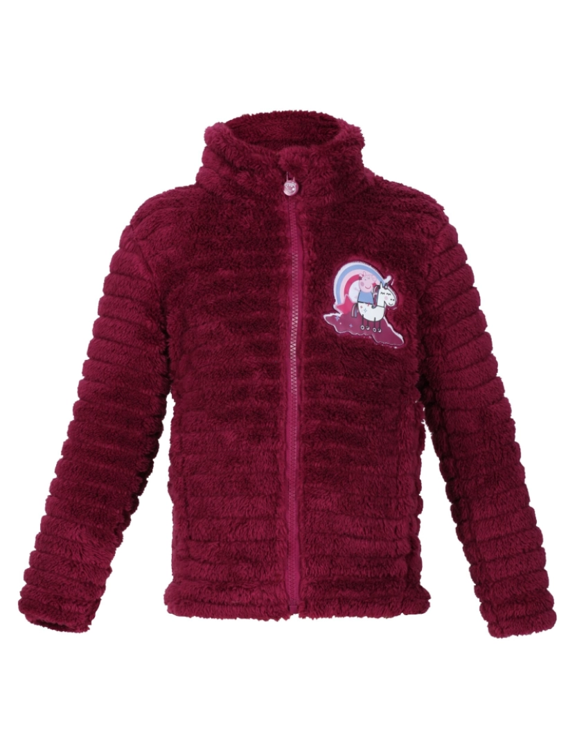 imagem de Regatta Crianças/Kids Peppa Pig Fluffy Full Zip Fleece Jacket1