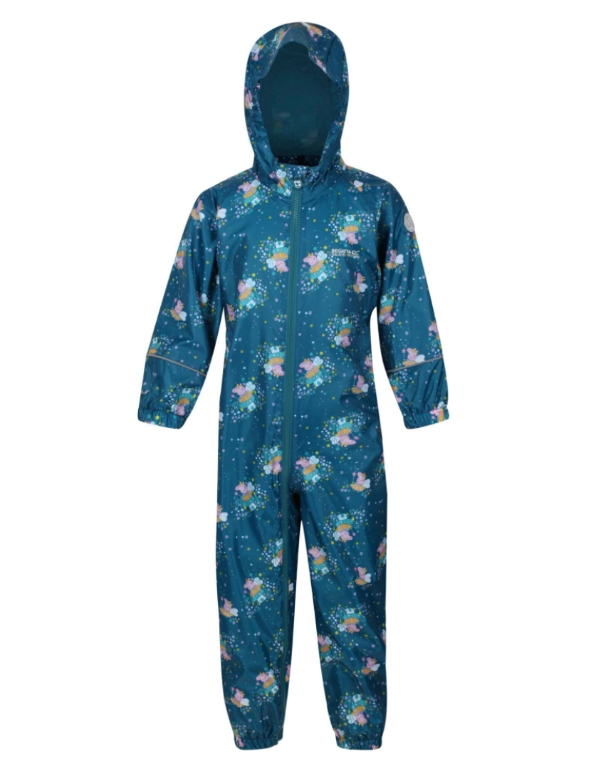 imagem de Regatta Crianças/Kids Pobble Peppa Porco Snowsuit impermeável1