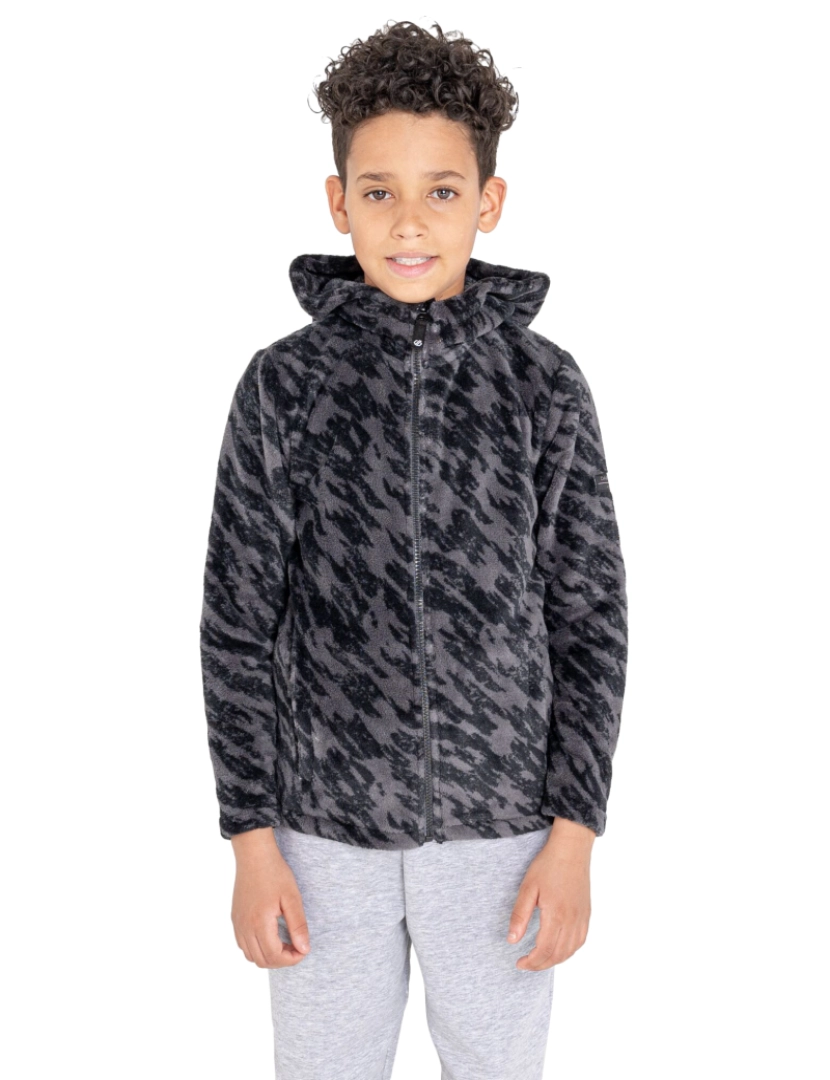 imagem de Dare 2B Crianças/Kids Gambol Shard Print com capuz Fleece Jacket1