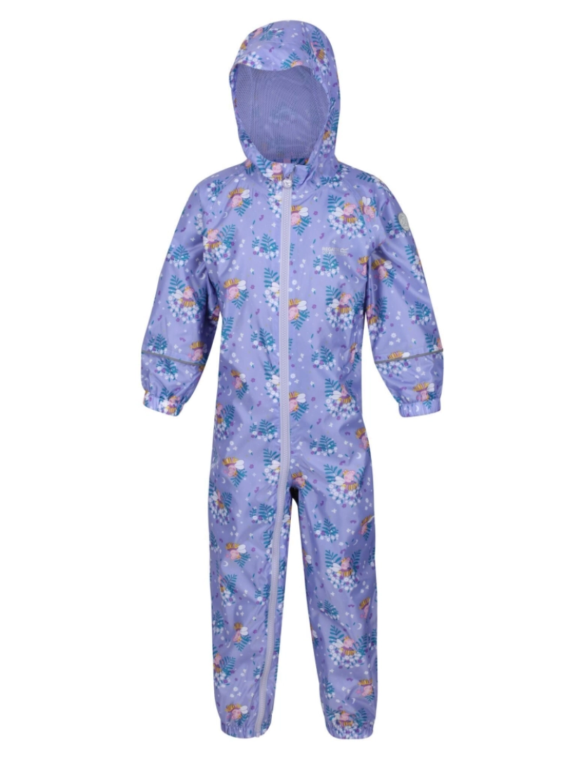 imagem de Regatta Crianças/Kids Peppa Pig Bloom impermeável Puddle Suit1