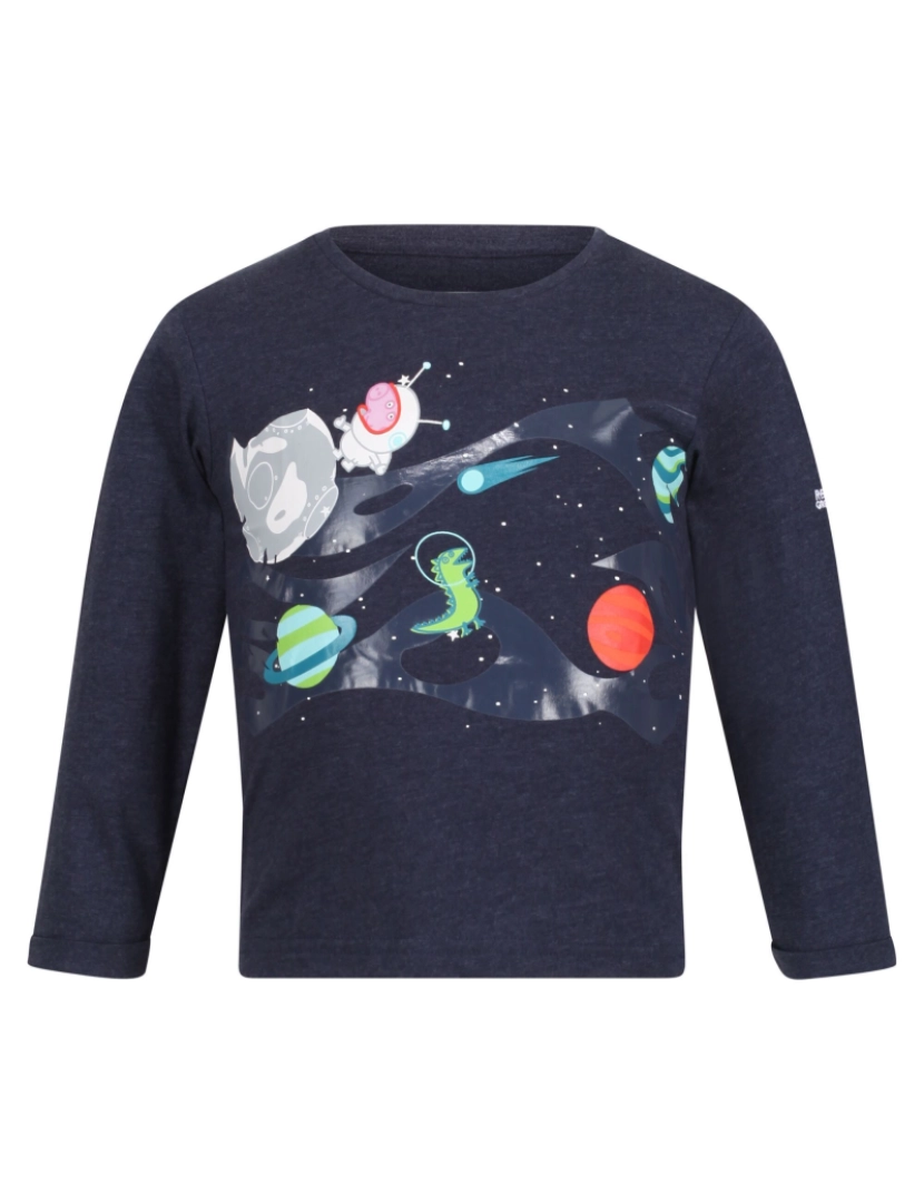 imagem de Regatta Childrens/Kids Peppa Pig Planets Long-Sleeved T-Shirt1