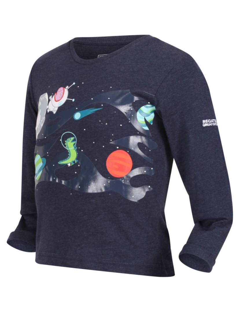 imagem de Regatta Childrens/Kids Peppa Pig Planets Long-Sleeved T-Shirt4