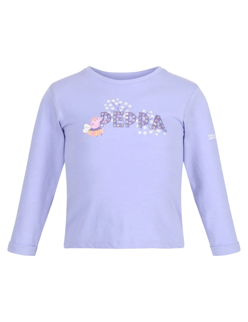 imagem de Regatta Childrens/Kids Peppa Pig Sequins Long-Sleeved T-Shirt1