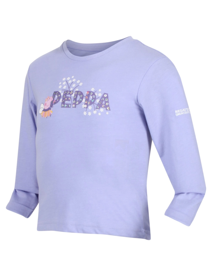 imagem de Regatta Childrens/Kids Peppa Pig Sequins Long-Sleeved T-Shirt4