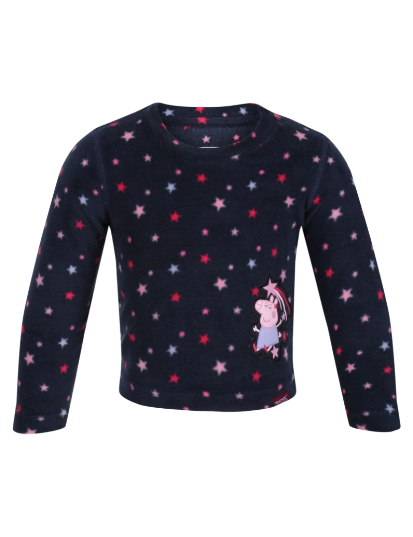 imagem de Regatta Crianças/Kids Cosy Peppa Porco Estrelas T-shirt e Leggings Set1