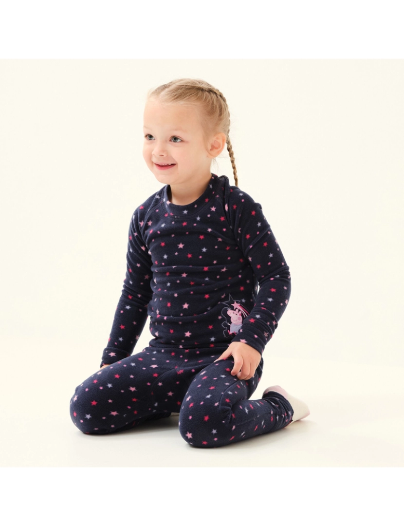 imagem de Regatta Crianças/Kids Cosy Peppa Porco Estrelas T-shirt e Leggings Set5