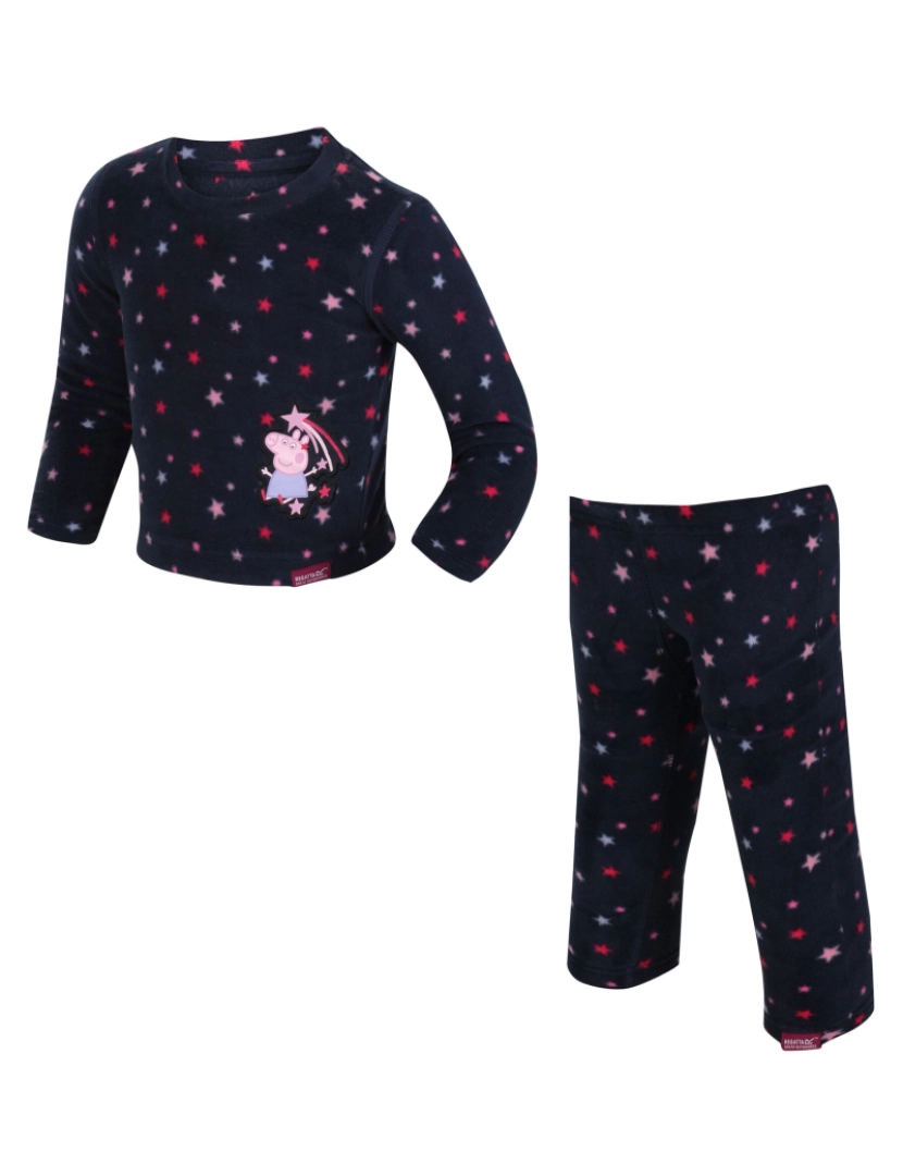 imagem de Regatta Crianças/Kids Cosy Peppa Porco Estrelas T-shirt e Leggings Set2