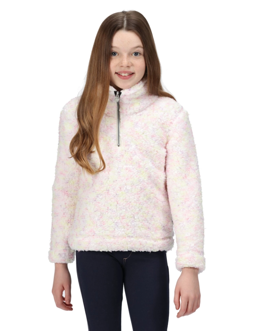 imagem de Regatta Crianças/Kids Kamailie Fluffy metade Zip Fleece5