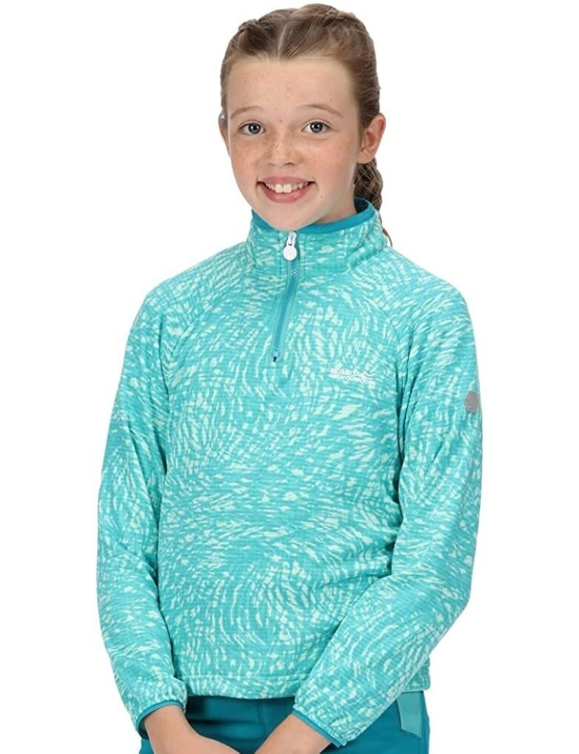 imagem de Regatta Crianças/Kids Highton Animal Print Half Zip Fleece Top4