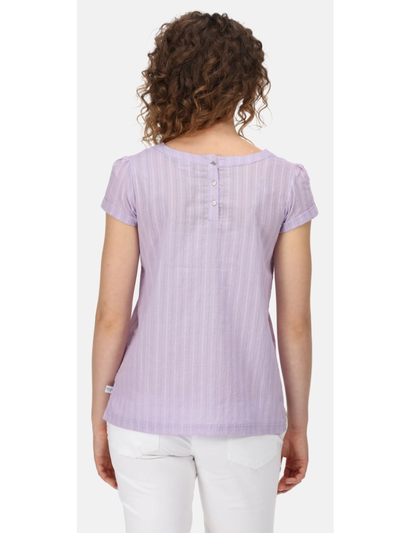 imagem de Regatta Womens/Ladies Jaelynn Dobby algodão t-shirt5