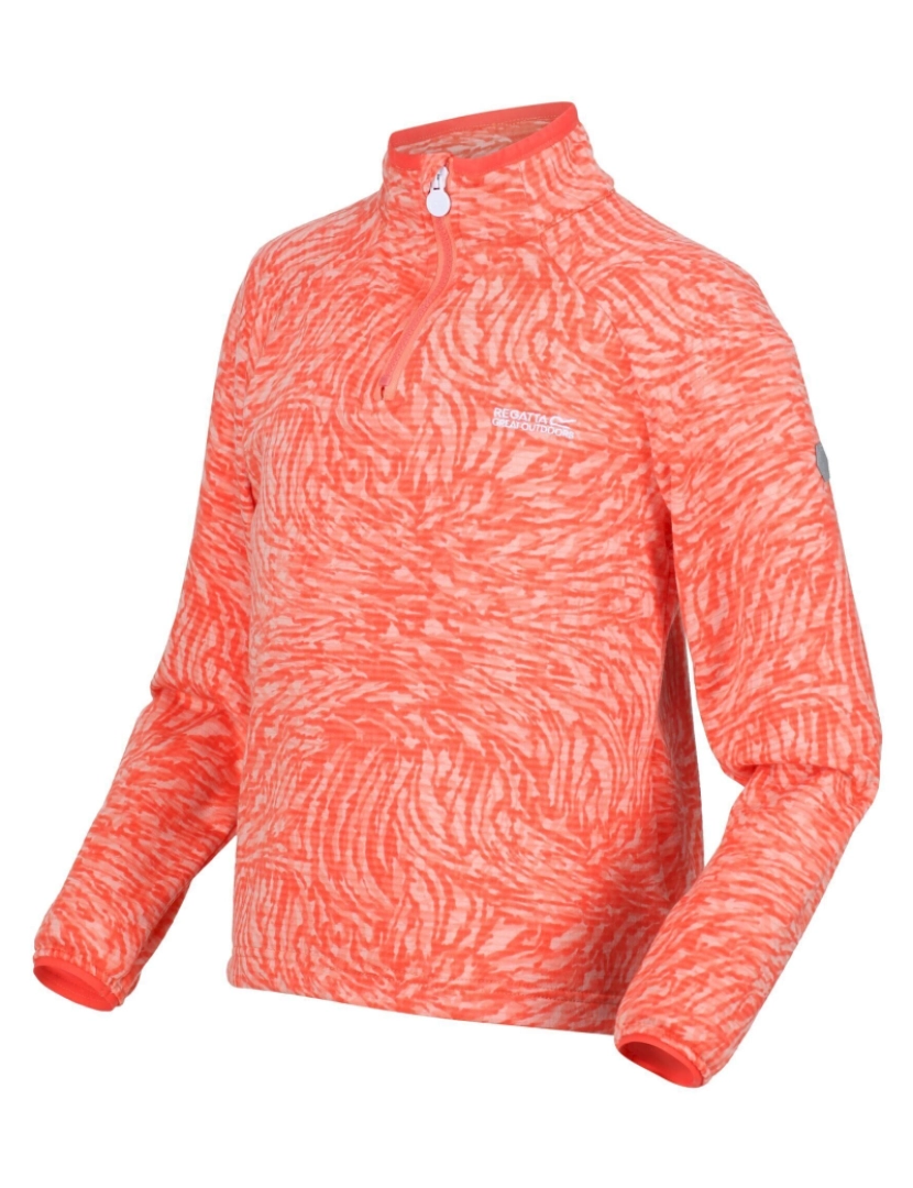 imagem de Regatta Crianças/Kids Highton Animal Print Half Zip Fleece Top4