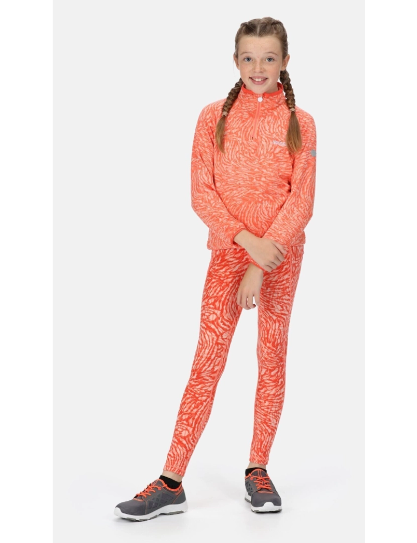 imagem de Regatta Crianças/Kids Highton Animal Print Half Zip Fleece Top5