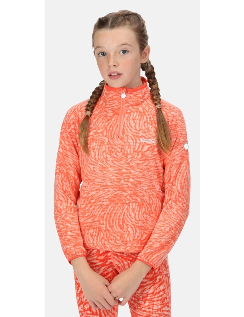 imagem de Regatta Crianças/Kids Highton Animal Print Half Zip Fleece Top6