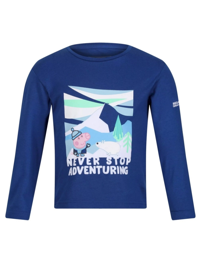 imagem de Regatta Crianças/Kids nunca parar de aconselhar Peppa Pig Long-Sleeved T-Shirt1