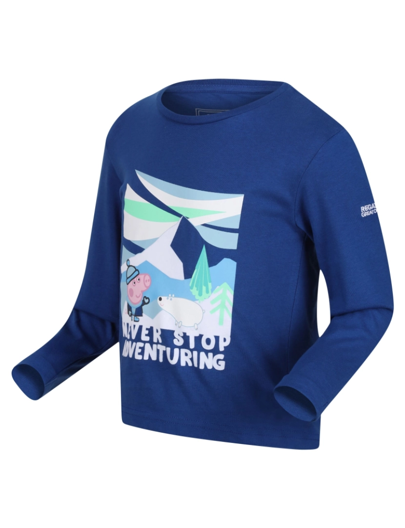 imagem de Regatta Crianças/Kids nunca parar de aconselhar Peppa Pig Long-Sleeved T-Shirt3