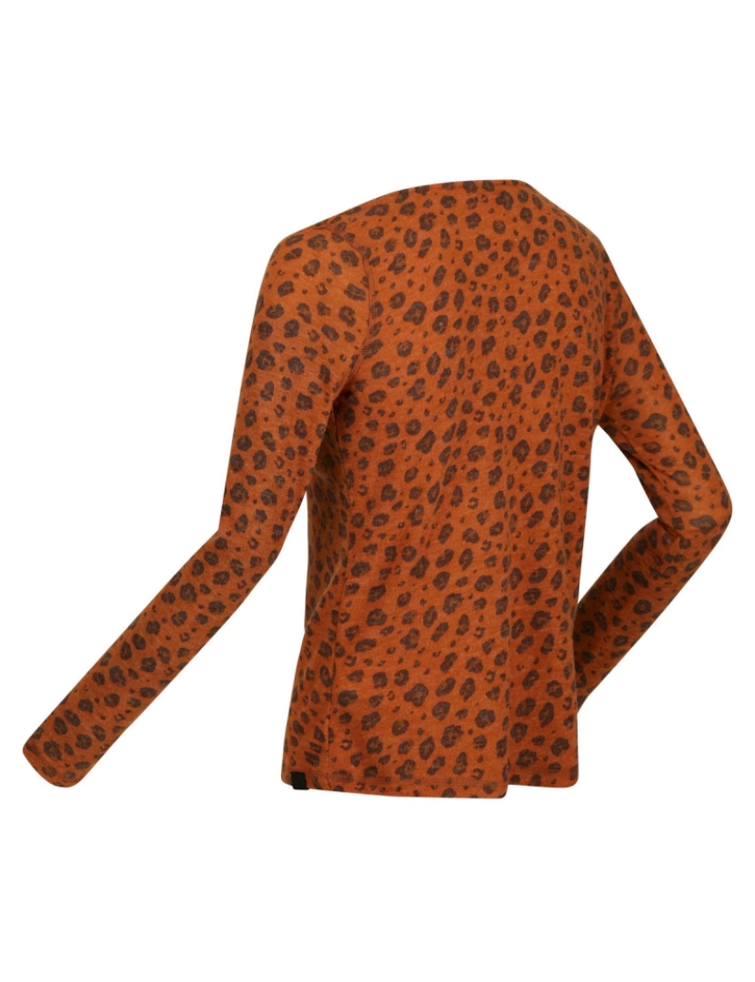 imagem de Regatta Womens/Ladies Frayda Leopard Print Cowl pescoço Top4