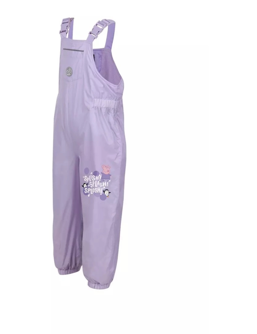 imagem de Regatta Crianças/Kids Splish Splash Splosh Peppa Pig Dungarees forrado impermeável3