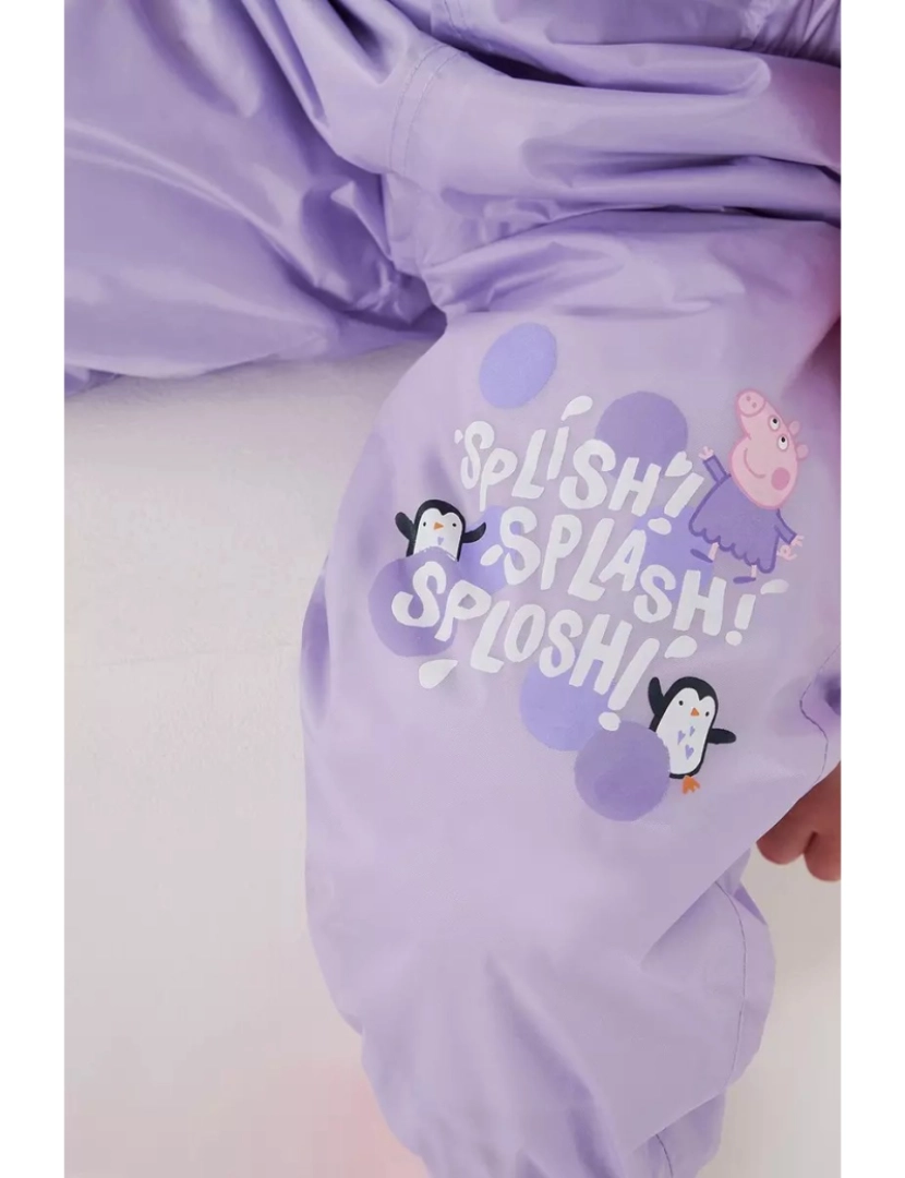 imagem de Regatta Crianças/Kids Splish Splash Splosh Peppa Pig Dungarees forrado impermeável4