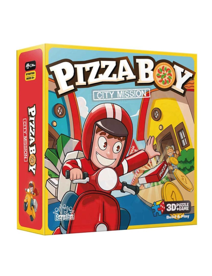 Creative Toys - JOGO PIZZA BOY CITY MISSION CT01871