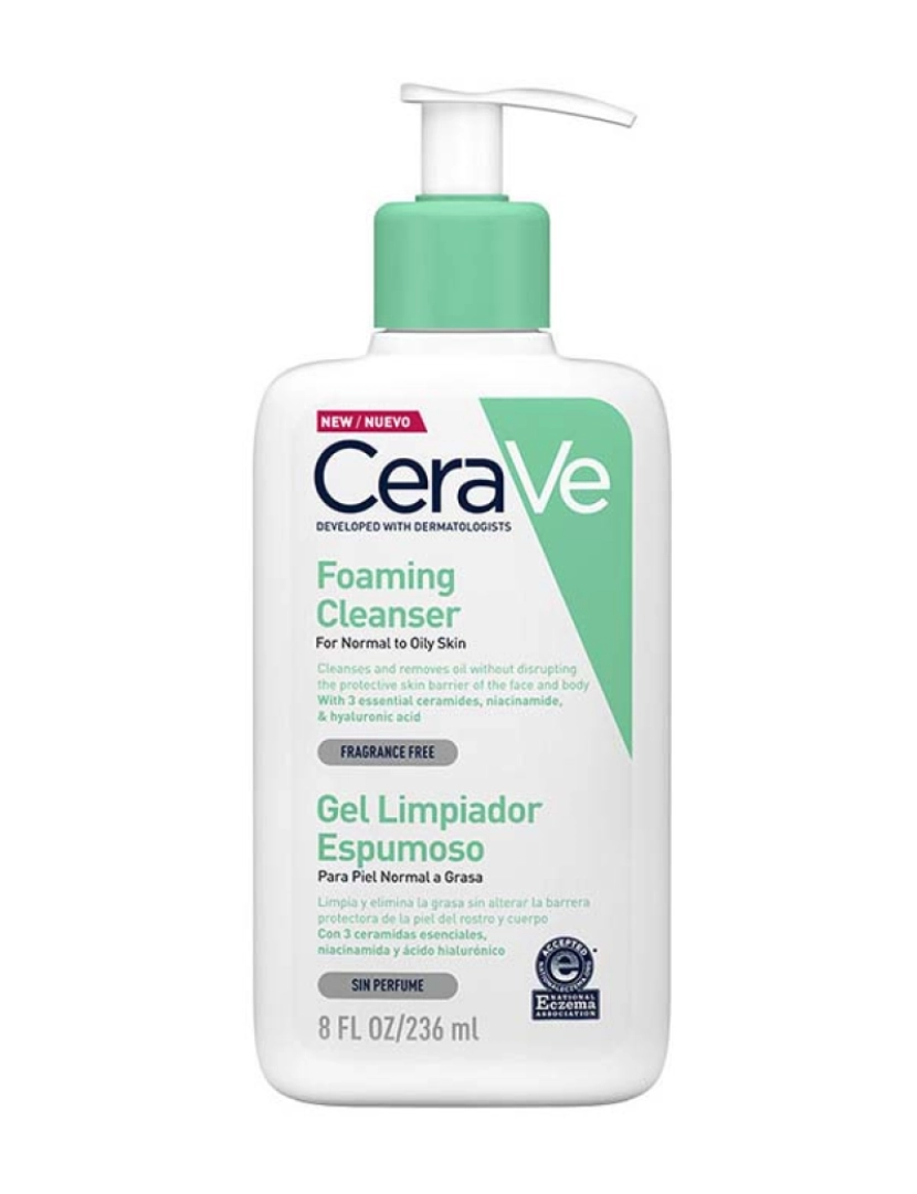Cerave - Foaming Cleanser For Normal To Oily Skin 236 Ml