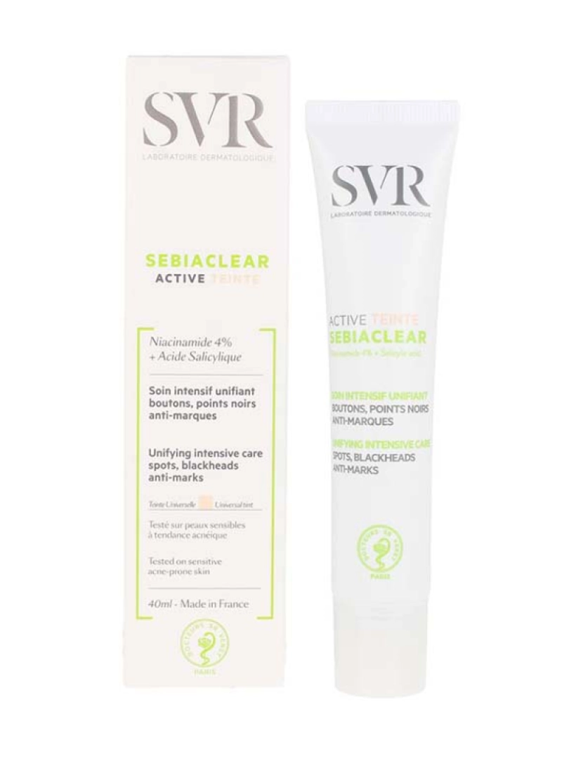 SVR Laboratoire Dermatologique - Sebiaclear Active Teintee 40 Ml