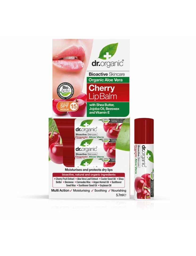 Dr.organic - Lip Balm Dr.organic Aloe Vera Cherry 5,7 G