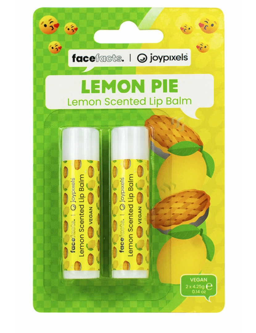 Face Facts  - Lip Balm Face Fatos Lemon Pie Lemon 2 Unidades 4,25 G