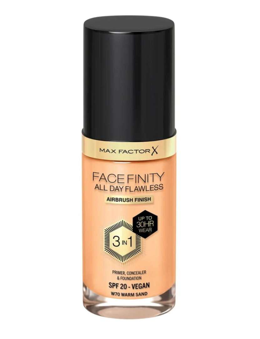 imagem de Crème Make-Up Base Max Factor Facefinity 3-In-1 Spf 20 Nâo 70 Warm Sand 30 Ml1