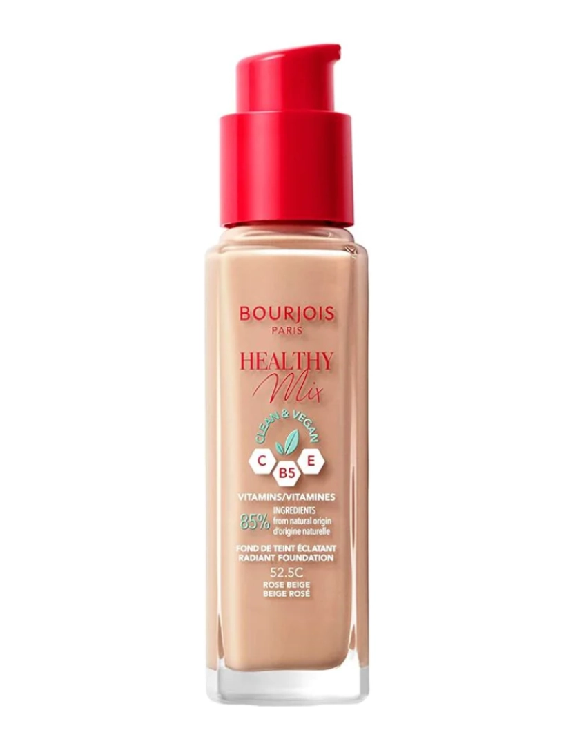 imagem de Crème Make-Up Base Bourjois Mistura Saudável 525-Rose Bege (30 Ml)1