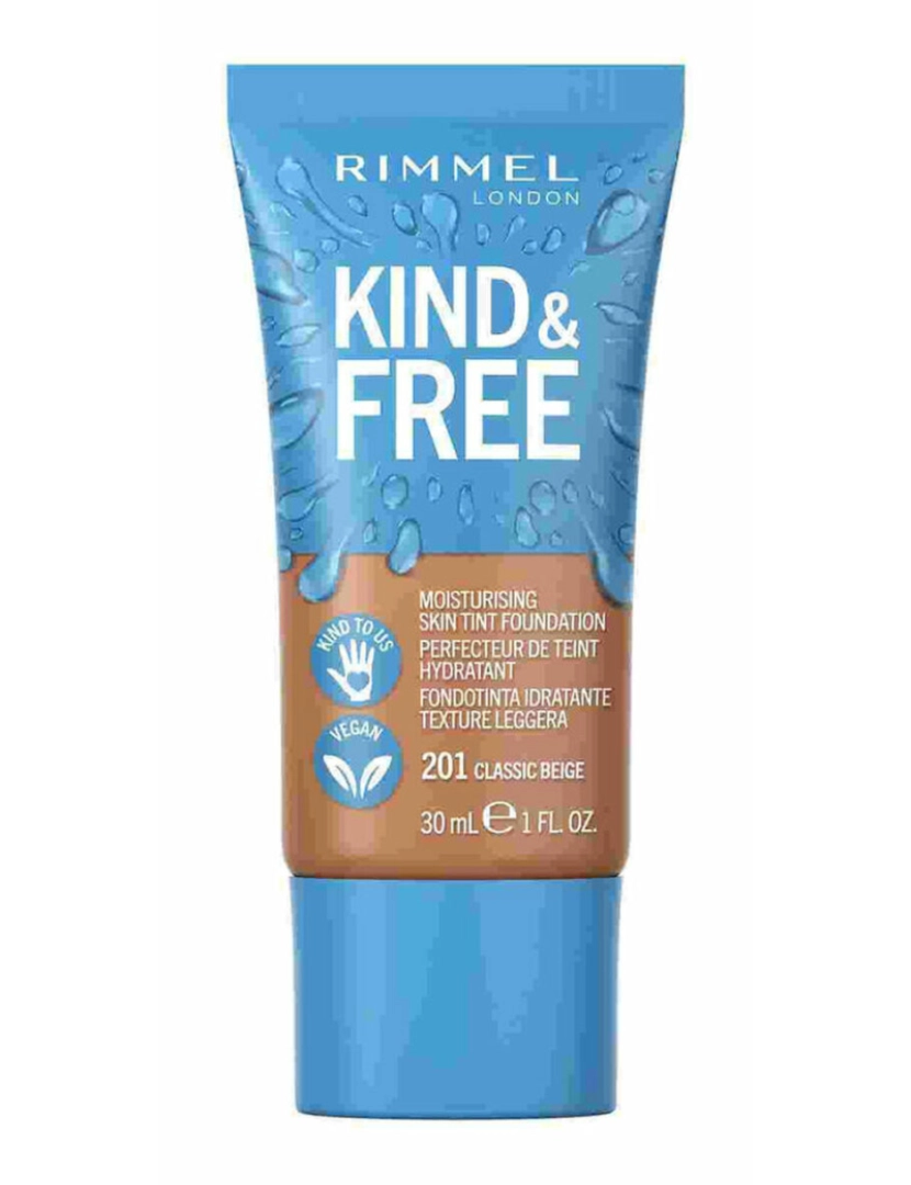 Rimmel London - Crème Make-Up Base Rimmel London Kind & Free 210-Golden Beige (30 Ml)