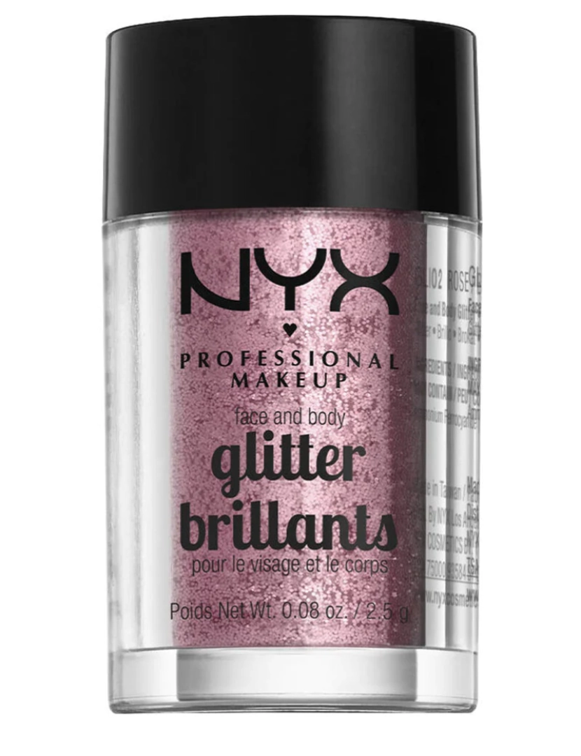 imagem de Glitter Nyx Glitter Brilhantes Rose 2,5 G1