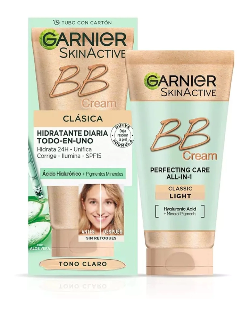 imagem de Creme hidratante com cor Garnier Pele Naturals Spf 15 Clear (50 Ml)1