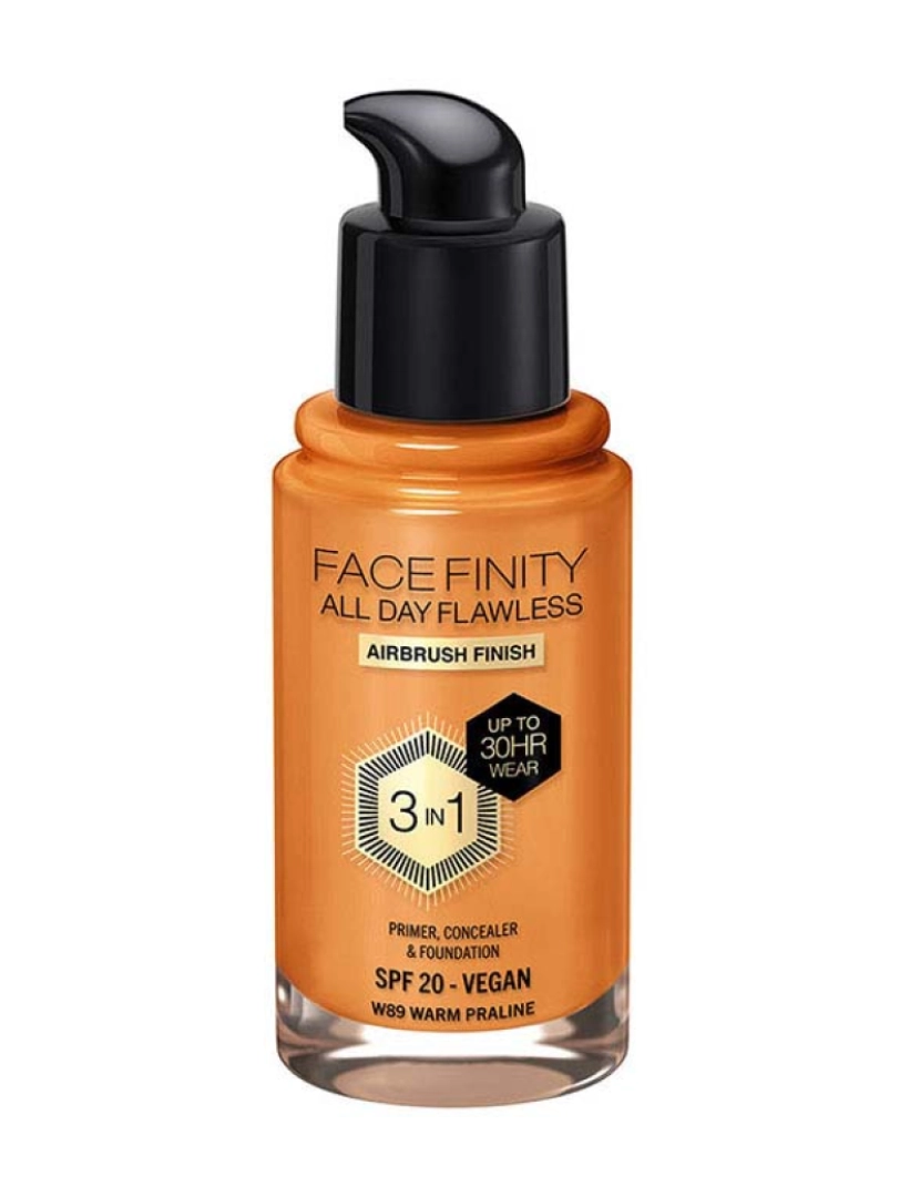 Max Factor - Facefinity All Day Flawless 3 In 1 Foundation #W89-Warm Praline 30 Ml
