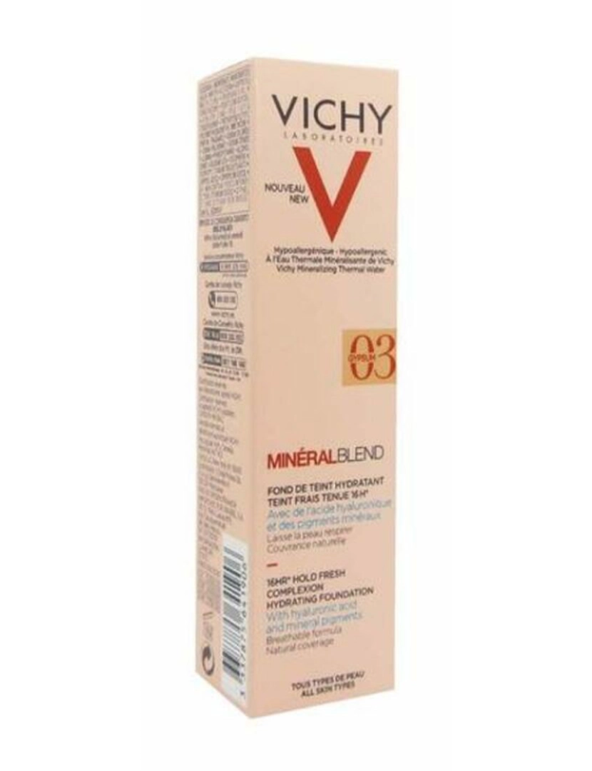 Vichy - Fundação Fluido Maquiagem Vichy Minã© Ral Blend 03-Gypsum (30 Ml)