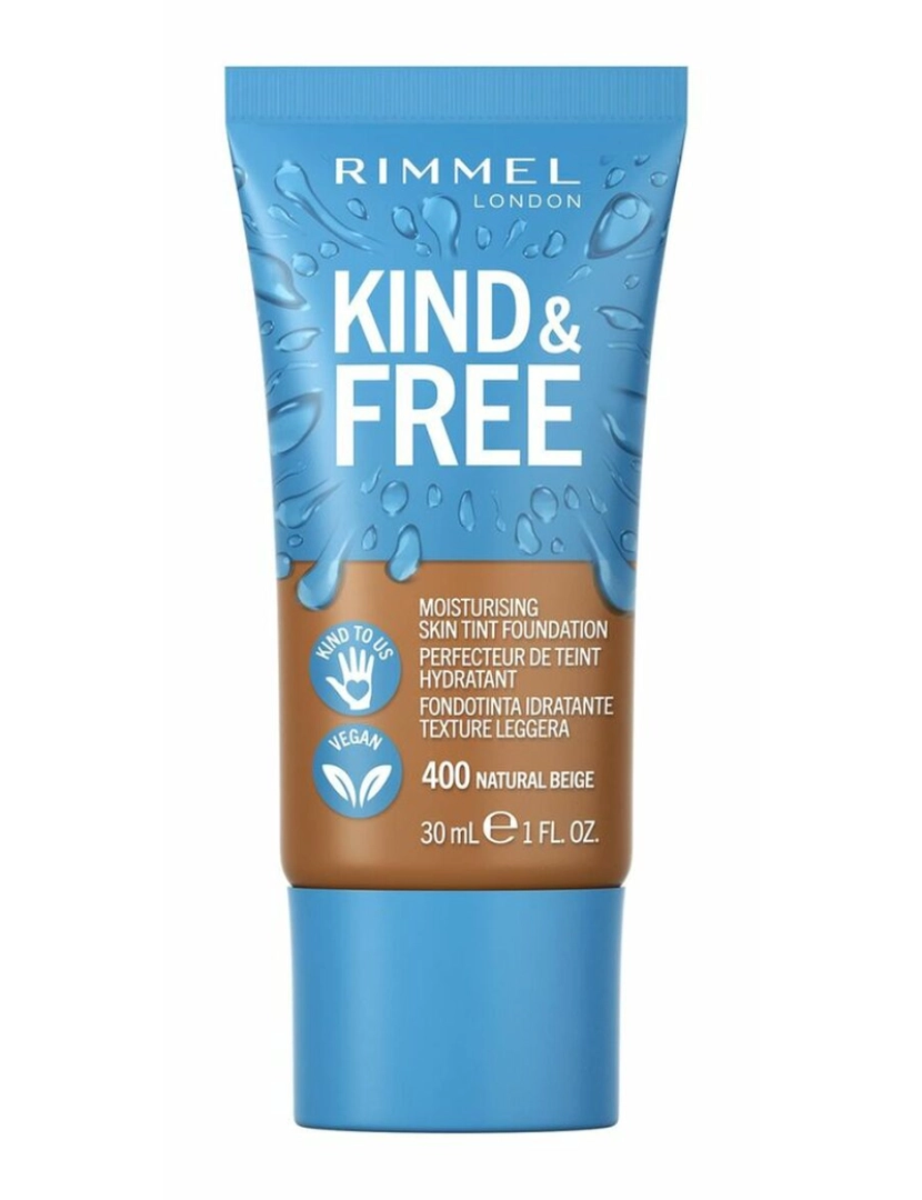 imagem de Crème Make-Up Base Rimmel London Kind & Free 400-Natural Bege (30 Ml)1