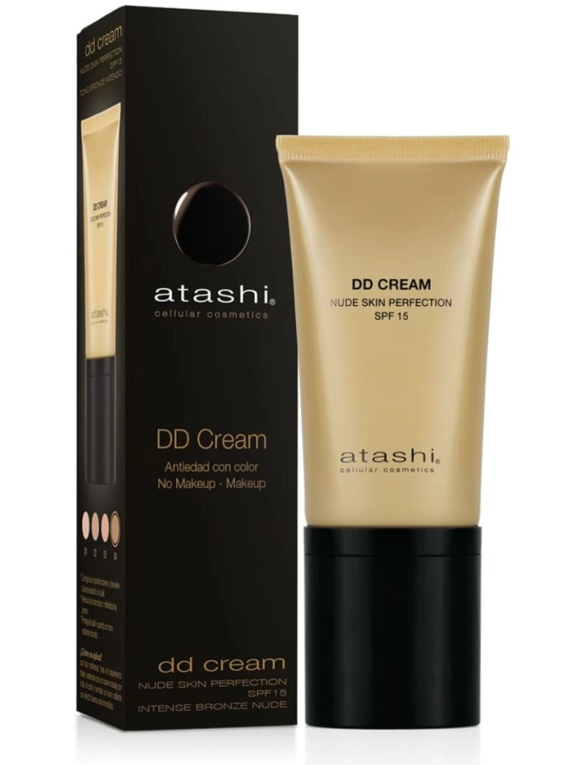 Atashi - Proteção solar com cor Atashi Celullar cosmético Spf 15 Dd creme Bronce Intenso 50 Ml