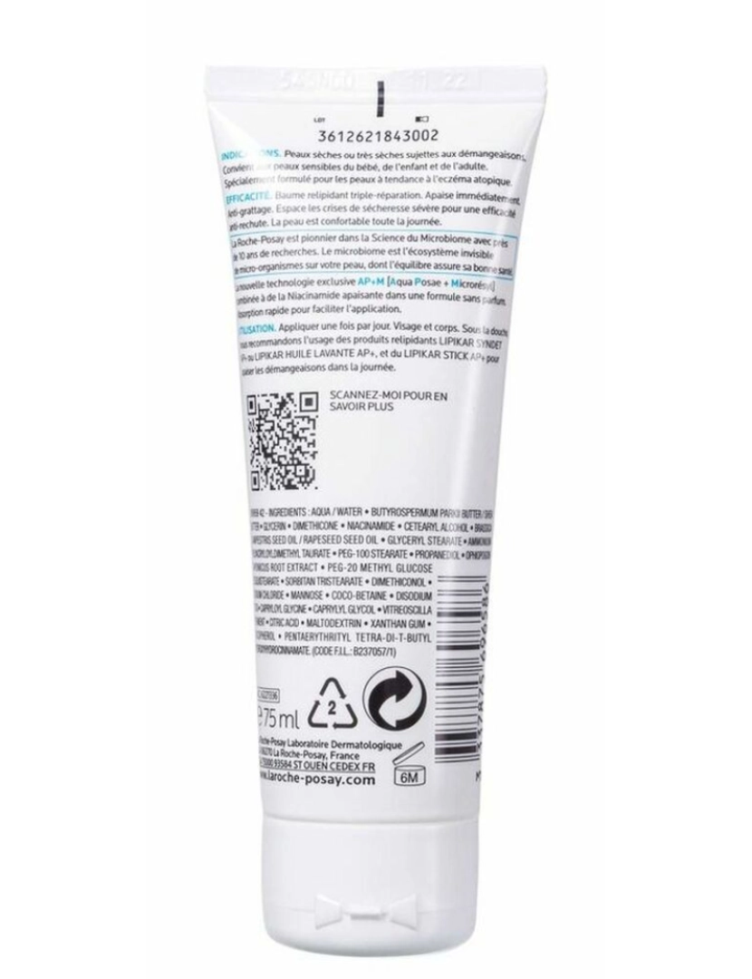 imagem de Creme de mão La Roche Posay Lipikar Baume Ap+ (75 Ml)2