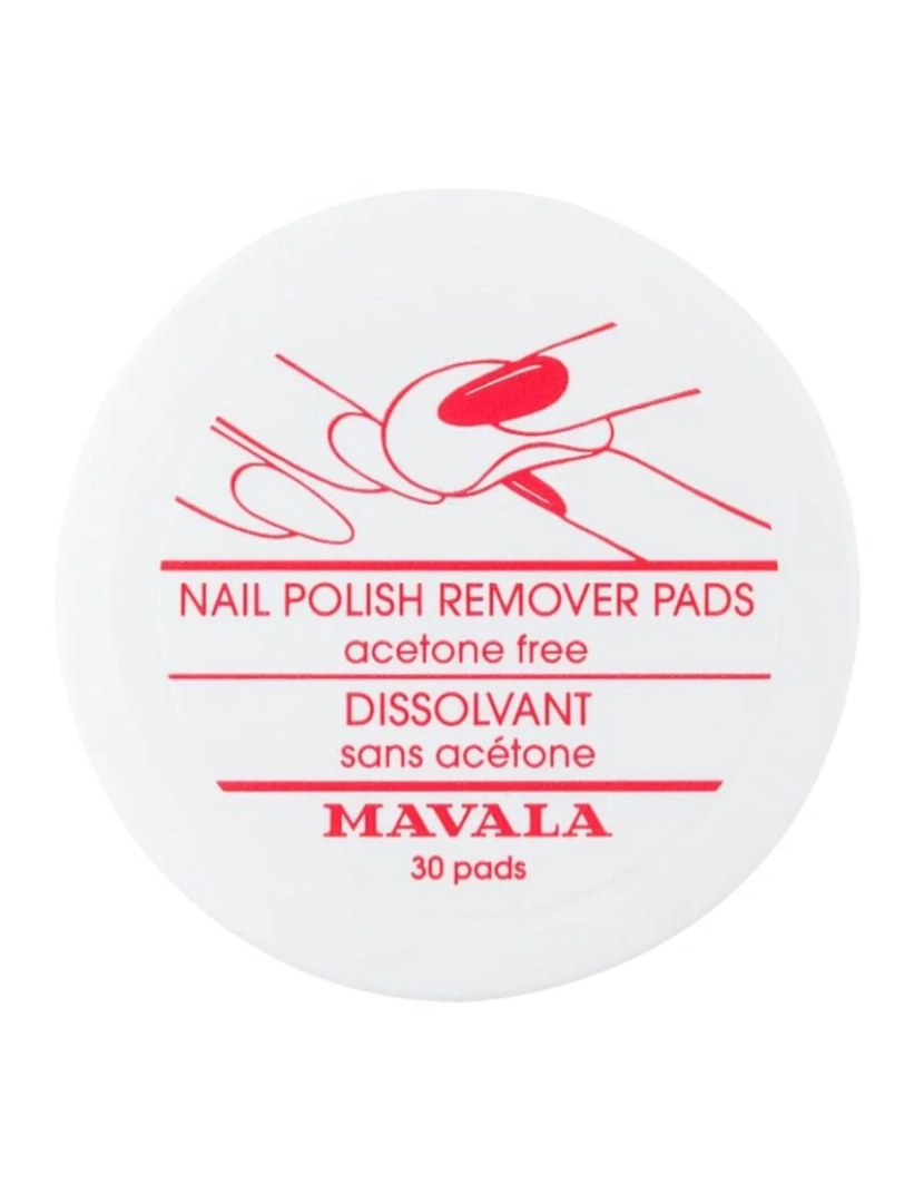 imagem de Removedor de unhas polonês Mavala Nail polonês Removendo discos/Pads (30 Pcs)1