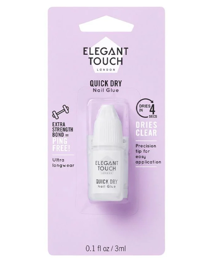 imagem de Glue Elegant Touch Protective Transparent False Nails (3 Ml)1