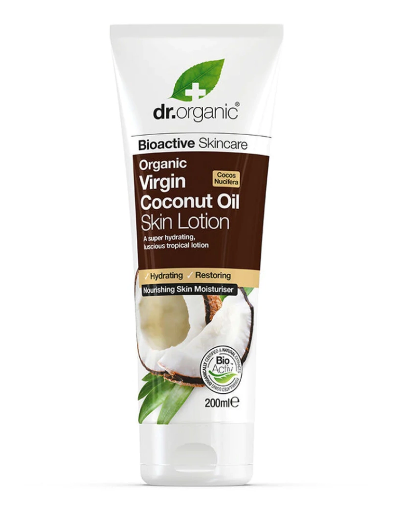 imagem de Hydrating Body Lotion Dr.organic Coconut Oil 200 Ml1