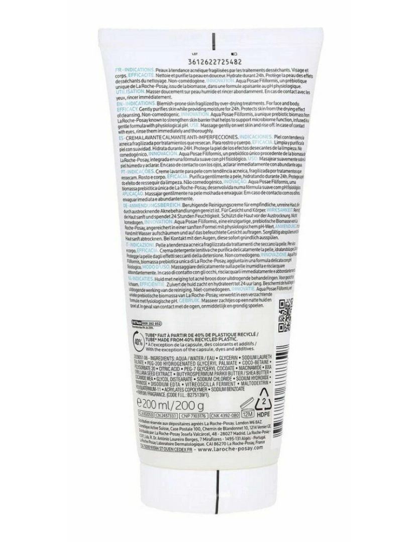 imagem de Creme de limpeza La Roche Posay (200 Ml)2