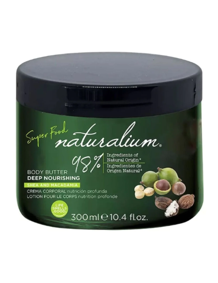 imagem de Creme de corpo hidratante Naturalium Macadamia 300 Ml1