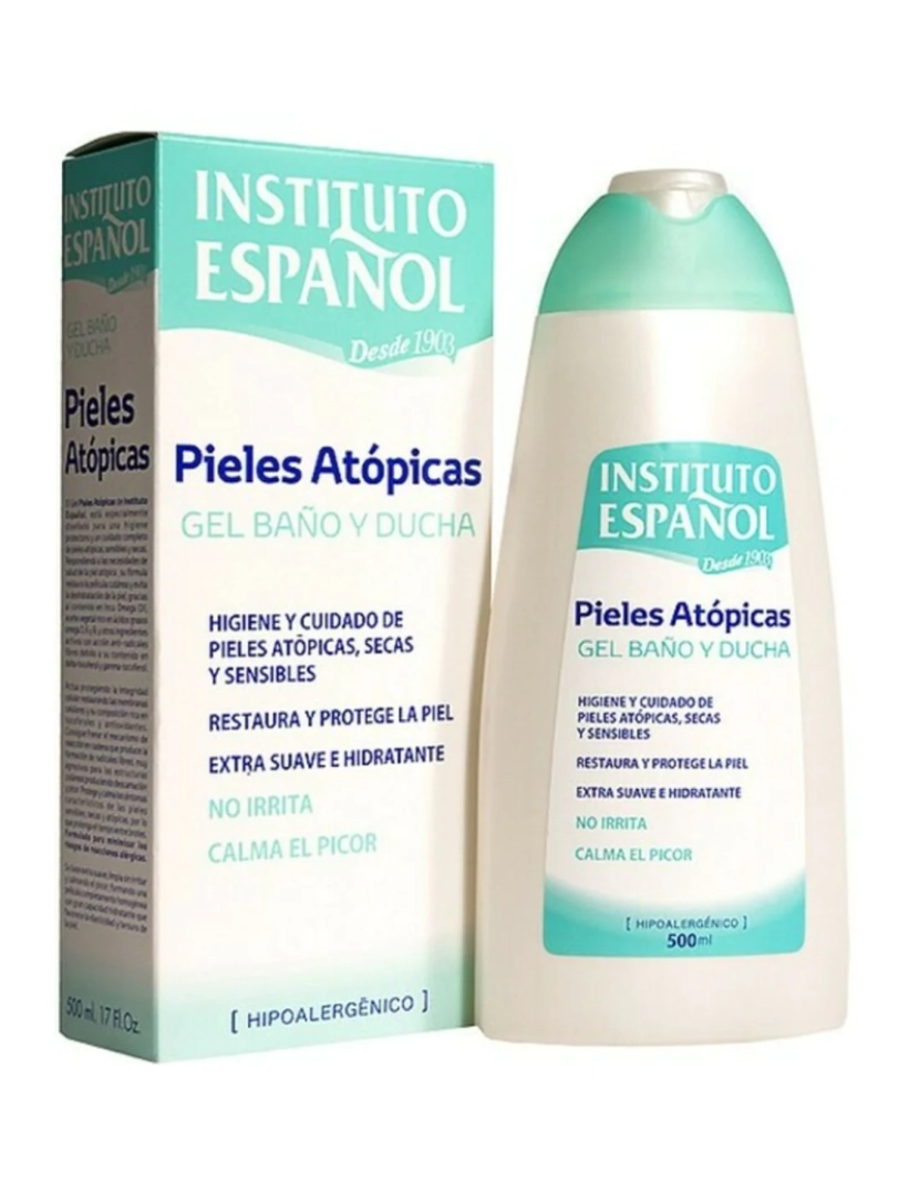 imagem de Chuveiro Gel Piel Atã3Pica Instituto Español (500 Ml)1