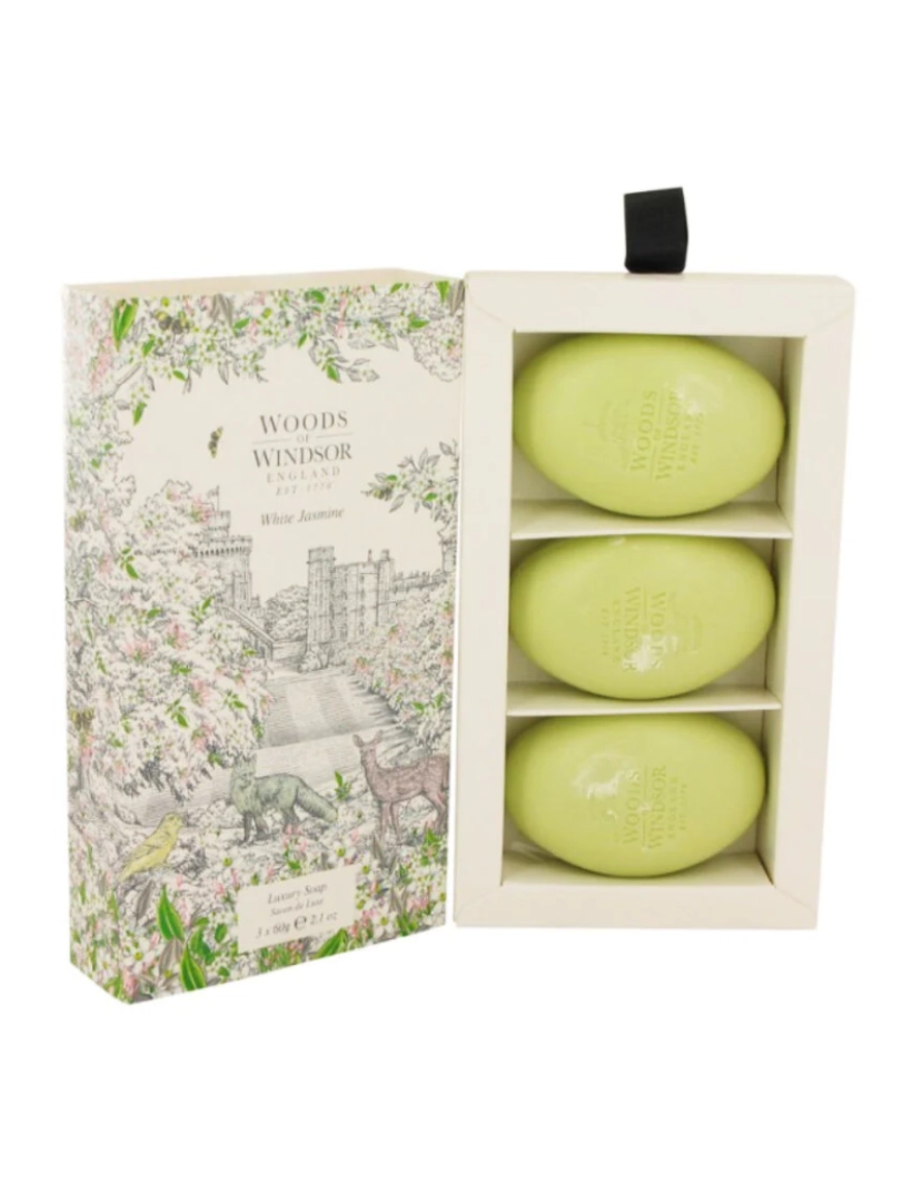 imagem de Soap Bar Woods de Windsor Jasmine Branco (3 X 100 G)1