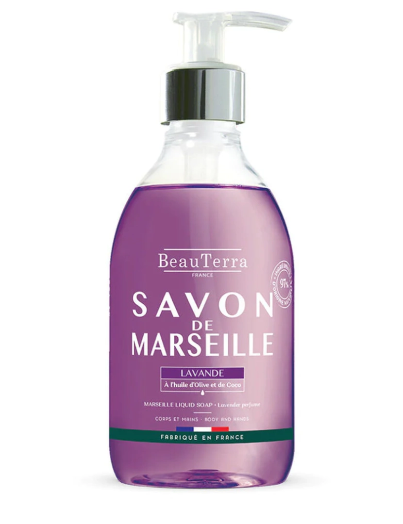 imagem de Sabor líquido Beauterra Marselha Universal Lavendar Mãos 300 Ml1