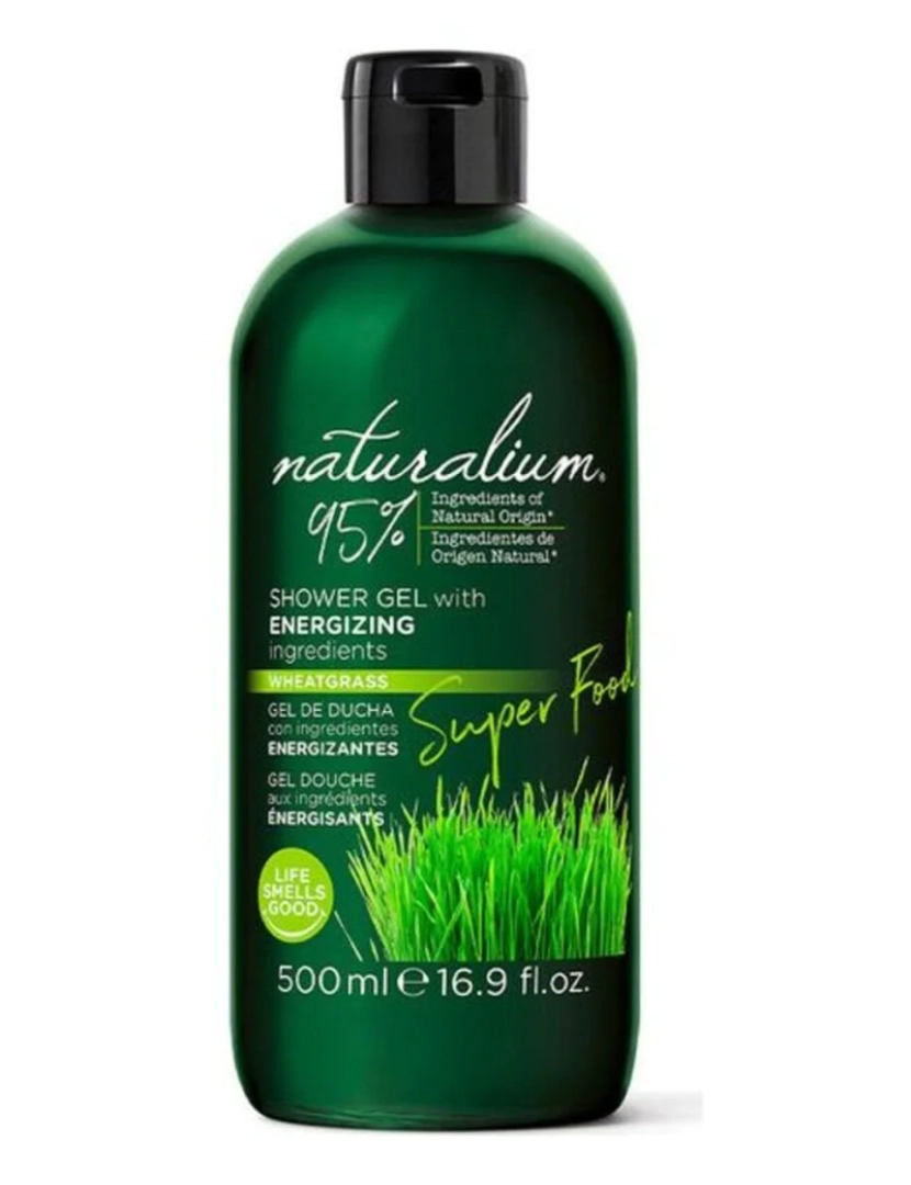 imagem de Chuveiro Gel Super Food Wheatgrass Energizing Naturalium (500 Ml)1